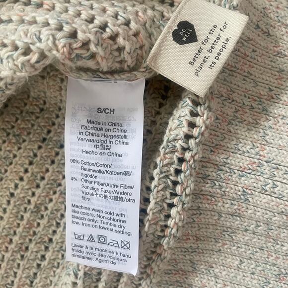 Madewell Seville Rainbow Marled Knit V-Neck Pullover Sweater Sz S - Picture 5 of 5